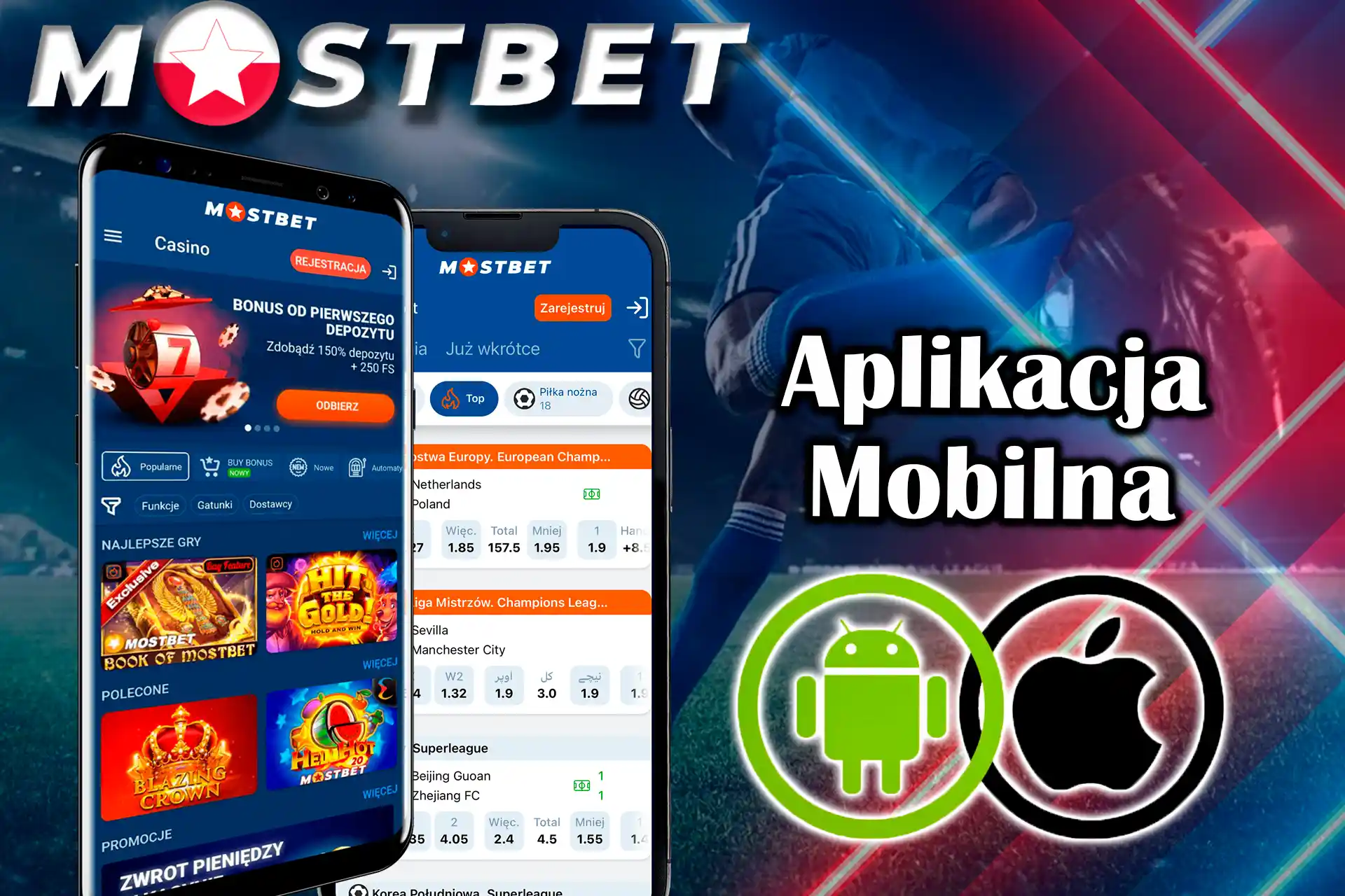 Korzystaj z aplikacji Mostbet niezależnie od tego, czy używasz systemu Android czy iOS